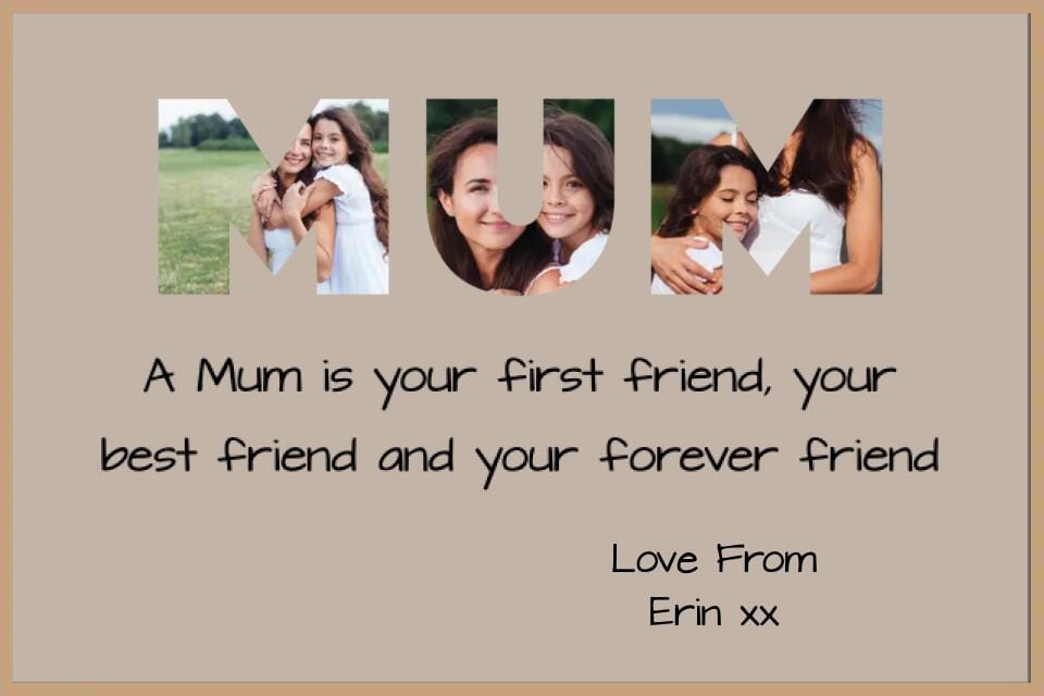 Mum Photo Framed Print